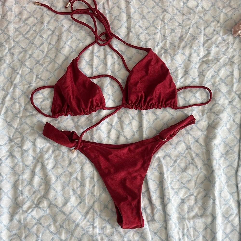 princess polly bikini set red